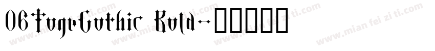 06TogeGothic Bold字体转换